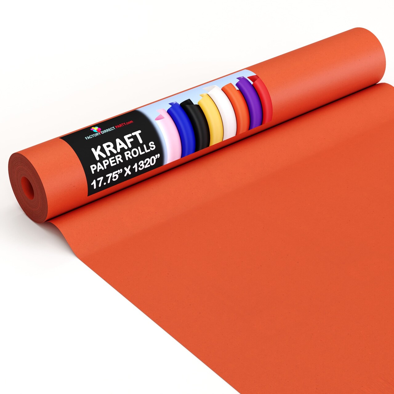 Kraft Paper Roll 17.75" X 1320" (110' Ft) Colored Paper Roll - Packing Paper Roll - Craft Supplies - Kraft Wrapping Paper Perfect as Shipping Paper Craft Paper Roll by Crown Display